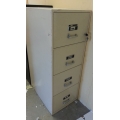 Beige 4-Drawer Vertical Locking Fire-Proof Filing Cabinet